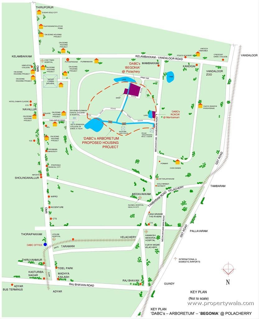 Velachery Ченнай газрын зураг